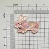 Lindos Accesorios de Animalitos Pequeños con Patrón de Agua de Dibujos Animados Pegatinas para Funda de Teléfono con Pegamento de Crema DIY Decoración Acrílica para Zuecos