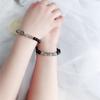 Pulsera de Cristal para el Cabello Obsidiana Negra Regalo Conmemorativo para Parejas Amor Ficha de Amor Antigua Estilo Coreano
