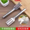 Raspador de escamas de pescado, removedor de escamas de pescado doméstico multifuncional de acero inoxidable, herramienta de limpieza de pescado, utensilio de cocina, cuchillo y cepillo para quitar escamas