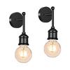 Luminária frontal de espelho simples de ferro estilo americano Amazon Hot Luminária de parede estilo industrial retrô Penteadeira Luminária de cabeceira Luminária de banheiro