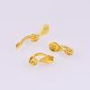 Acessórios de Orelha DIY Adesivo Plano Acessórios Ouro Real 18K Clipe de Orelha Sapo Brincos sem Furos na Orelha