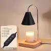 Lámpara de Aromaterapia de Lirio del Valle, Lámpara para Derretir Cera, Lámpara de Mesita de Noche Retro Francesa para Dormitorio, Luz Ambiental Decorativa para el Hogar, Lámpara de Mesa con Fragancia sin Llama