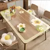 Protetor de Mesa de Vidro Macio, Espessado, Impermeável, à Prova de Óleo, Resistente ao Calor, Lavável, Toalha de Mesa de PVC, Placa de Cristal Cortável, Protetor de Mesa de Jantar Transparente