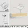 Fechadura de porta minimalista ecológica para uso doméstico, maçaneta de porta interna de madeira de nogueira, magnética, silenciosa, universal para quarto e banheiro