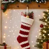 Meias de Natal da Amazon transfronteiriças, suprimentos de Natal, decorações de Natal, sacolas de presente, pingentes, itens decorativos torcidos de tamanho grande