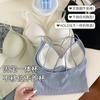 Top de Tubo Cruzado Hermoso con Copas Fijas y Almohadilla en el Pecho Chaleco Camisola para Mujeres de Verano