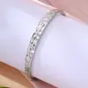 Pulseira com Textura em Relevo Metálico Brilhante para Fornecimento Transfronteiriço Design de Nicho Europeu e Americano Pulseira Personalizada Pulseira