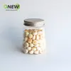 Botella de plástico transparente de 280 ml frasco para regalo frasco sellado grado alimenticio para comida de mascotas frasco de plástico para frutos secos caja de plástico redonda