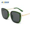 Óculos de Sol Estilo Coreano 2026 para Mulheres, Estilo de Rua Tendência, Metal Anti-UV Retrô Armação Grande Óculos de Sol Uv400