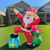 Modelo inflable transfronterizo de Santa Claus para exteriores, modelo inflable de Santa Claus, figura inflable de Santa Claus