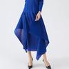 Primavera 2026 Nuevo Miyake Sencillo Moda Femenina Estilo Coreano Conjunto de Falda Acampanada Suelta Elegante para el Trabajo Conjunto de Dos Piezas de Manga Larga