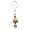 Original Ecológico Amarillo Degradado Bodhi DIY Tallado Bestia Rui Danza del León Buena Suerte Joyería Colgante Sándalo Cadena para Teléfono Móvil Llavero
