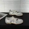 Zapatos Planos Casuales Ligeros de Verano para Mujer con Velcro, Zapatos Mary Jane Versátiles, de Punta Baja, Cómodos y Transpirables