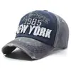 Sombrero de Sol Vintage Lavado Transfronterizo con Letras Bordadas, Estilo Europeo y Americano de Verano, Sombrero de Sol Estilo Denim Retro con Ala Ancha