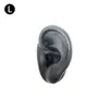 Modelo de Exhibición de Auriculares de Oreja de Silicona Joyería de Pendientes de Oreja Práctica de Limpieza de Orejas Prop de Enseñanza de Simulación del Cuerpo Humano