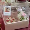 Nova Caixa de Flores Portátil Transparente de PVC Caixa de Flores Dobrável Aula de Arte com Flores Bolo de Flores Assando Flores Caixa de Flores à Prova d'Água