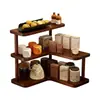 Prateleira de Armazenamento Multicamadas de Canto Organizador de Mesa Cosméticos Cozinha Rack de Exibição para Xícaras de Chá Rótulo Transfronteiriço Estilo Simples