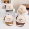Gorra de red de bebé de dinosaurio pequeño lindo transfronterizo 2025 verano nuevo 1-3 años sombrero para el sol para niños sombrero de bebé
