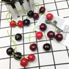 Suministro de fábrica simulación cerezas de espuma cerezas fruta accesorios para fotografía de ventana suministros de decoración del hogar