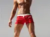 Comercio Exterior Popular Tela de Lycra Cintura Baja Color Contrastante Secado Rápido Bañador Ropa Deportiva para Fitness de Hombre Venta Directa de Fábrica