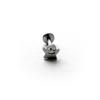 Pendientes de aleación de titanio F136 para amar los sueños estrella de cuatro puntas erizo cabeza de fantasma cara sonriente pendientes creativos para hombres y mujeres venta al por mayor
