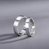 Anillo de Pareja Persiguiendo la Luz para Hombre y Mujer Estilo Coreano Estilo ins Anillo Plata Esterlina Diseño Nicho Simple Anillo Liso Anillo Trendy