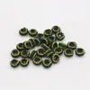 6mm corda de mão trançada à mão com nó plano dourado e prateado pulseira de corda para artesanato DIY acessórios e decorações de círculo yingluo contas espaçadoras materiais