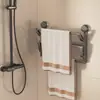 Estante para Zapatos con Ventosa para Uso Doméstico, Montado en la Pared Detrás de la Puerta, Zapatero para la Entrada, Zapatero Sencillo para el Baño, Estante de Almacenamiento Plegable de Doble Capa