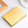 Atacado Aço Inoxidável Porta-Cartões Feminino Caixa para Cartão de Crédito Porta-Cartões de Metal Anti-Roubo Livro de Cartões de Presente Caixa para Cartões de Visita Masculino Verão