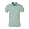 Verão camisa pólo dos homens de negócios cor sólida de manga curta juventude popular casual camisa pólo de manga curta camiseta camisola