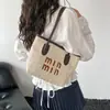 Bolsos Pequeños Tejidos de Moda de Verano para Mujer 2026 Nuevo Bolso Cruzado Versátil Casual para Vacaciones Bolso de Mano Popular Bolso Cubo