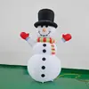 Suministro Exclusivo Transfronterizo de Figuras Inflables de Muñeco de Nieve LED Iluminado de Navidad de 1.8m para Decoración de Jardín Festivo