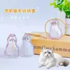 Caja de Almacenamiento Transparente para Pelo de Gato Colgante Cápsula Juguete Cápsula de Almacenamiento de Pelo de Gato Llavero Colgante Pequeño Regalo