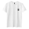 Playera de manga corta para hombre Explosiva 2025 Nueva Moda Marca de Moda Top de manga corta estampado para hombre Ajustado Combinable con todo Cuello redondo