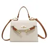 Bolsa Vermelha de Luxo 2026 Nova Bolsa Feminina Tendência Versátil Bolsa Transversal Bolsa de Noiva Casamento Bolsa de Mão Bolsa Kelly