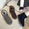 Botas de nieve para mujer 2022 Invierno Versión coreana de las nuevas botas cortas planas cálidas gruesas botas casuales de algodón para mujer al por mayor