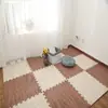 Tapete de Piso de Espuma com Textura de Madeira Encaixável Tapete de Engatinhar Sala de Estar de Casa Tapete de Engatinhar Quebra-Cabeça Colocação de Tapete de Piso Tapete de Piso de Espuma