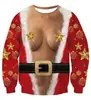 Sudadera Redonda de Navidad Más Popular de Amazon 2025 Casual Divertida Sudadera con Estampado 3D para Hombre y Mujer