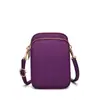 Bolsa Transversal para Celular Transfronteiriça Feminina 2025 Nova Bolsa Mini para Caminhada Bolsa de Tecido para Celular Bolsa de Moedas Vertical de Verão