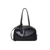 Bolsa Tote Personalizada para Axila para Deslocamento, Bolsa de Ombro de Couro Bovino de Primeira Camada de Alta Qualidade, Bolsa Boston de Couro Genuíno de Grande Capacidade