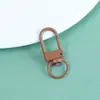 Chaveiro de Liga Colorida com Pintura Assada Fivela de Porta Acessórios de Miçangas Perler Feitos à Mão DIY Bolsa de Materiais Fivela Giratória Pingente Venda por Atacado