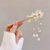 Estilo chinês de alta qualidade puro Novo hairpin orquídea hairpin Super fada passo agitar borla placa hairpin estilo antigo hanfu acessórios para o cabelo