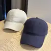 Gorra de béisbol de lino color liso estilo coreano con visera suave para hombres y mujeres, simple, a la moda, versátil, transpirable, casual, gorra de pico nueva y moderna