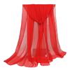 Bufanda de baile de georgette suave para mujer, de color liso, para entrenamiento corporal