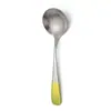 Cuchara de Titanio Puro para Celebridades de Internet, Alta Apariencia, Patrón de Flor de Hielo, Cuchara para Postre, Vajilla Exterior, Cuchara Multifuncional de Titanio