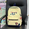 Mochila vintage nueva para mujer con letras bordadas, mochila de viaje sencilla para hombre, mochila escolar para estudiantes de secundaria y preparatoria, mochila de mujer