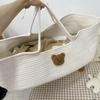Cesta de bebê recém-nascido Bebê Desenho animado Tecido Corda de algodão Berço Cesta de armazenamento de artefato de viagem Cesta de armazenamento
