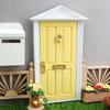 Acessórios para Casa de Bonecas Mini 1:12 Móveis para Casa de Bonecas Porta Colorida Porta de Casa Pontiaguda Porta de Metal Artificial