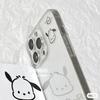 Capa de Celular Pochacco com Design Minimalista de Nicho Adequada para iPhone 13, 12/11 Pro, Transparente Xr/Xs, Borda Reta 7/8