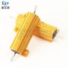 Resistor Rx24 Carcasa de Aluminio Tono Dorado 50W 30Rj 30 Ohm 5% Disipador de Calor de Alta Potencia Resistor de Carga para Coche